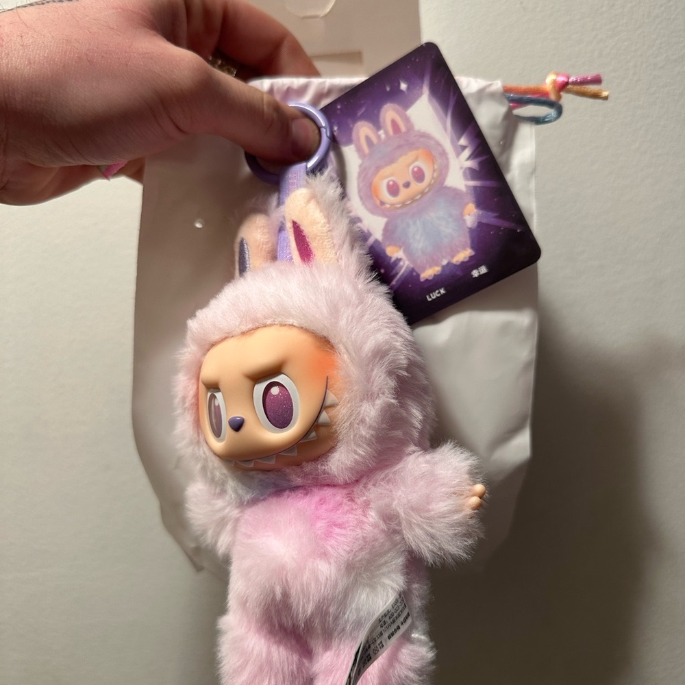 Big into energy . Luck LABUBU Plush Keychain